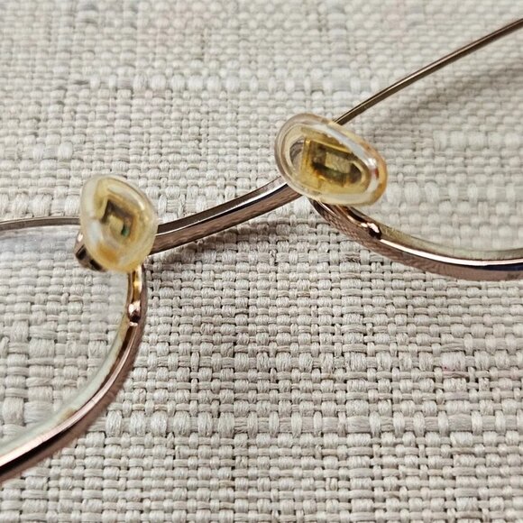 Anne Klein Women Glasses/Eyeglasses Gold Tone Full Rim Eye Wear Frame - Picture 10 of 12